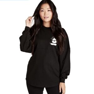 Disney Store Spirit Jersey Black Long Sleeve Shirt Chicago The Windy City Small